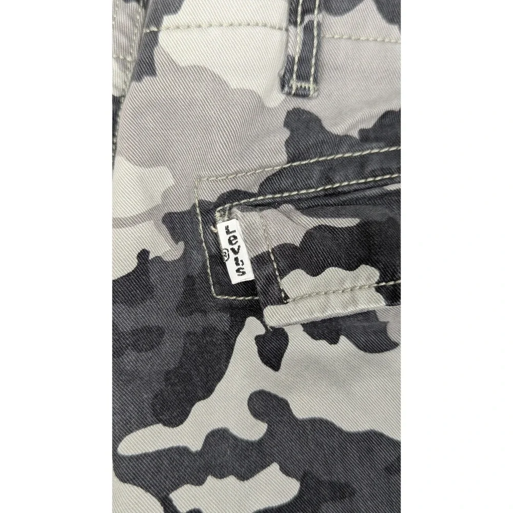 Levi's Cargo Shorts Mens‎ 40 Grey Black Camo Cotton